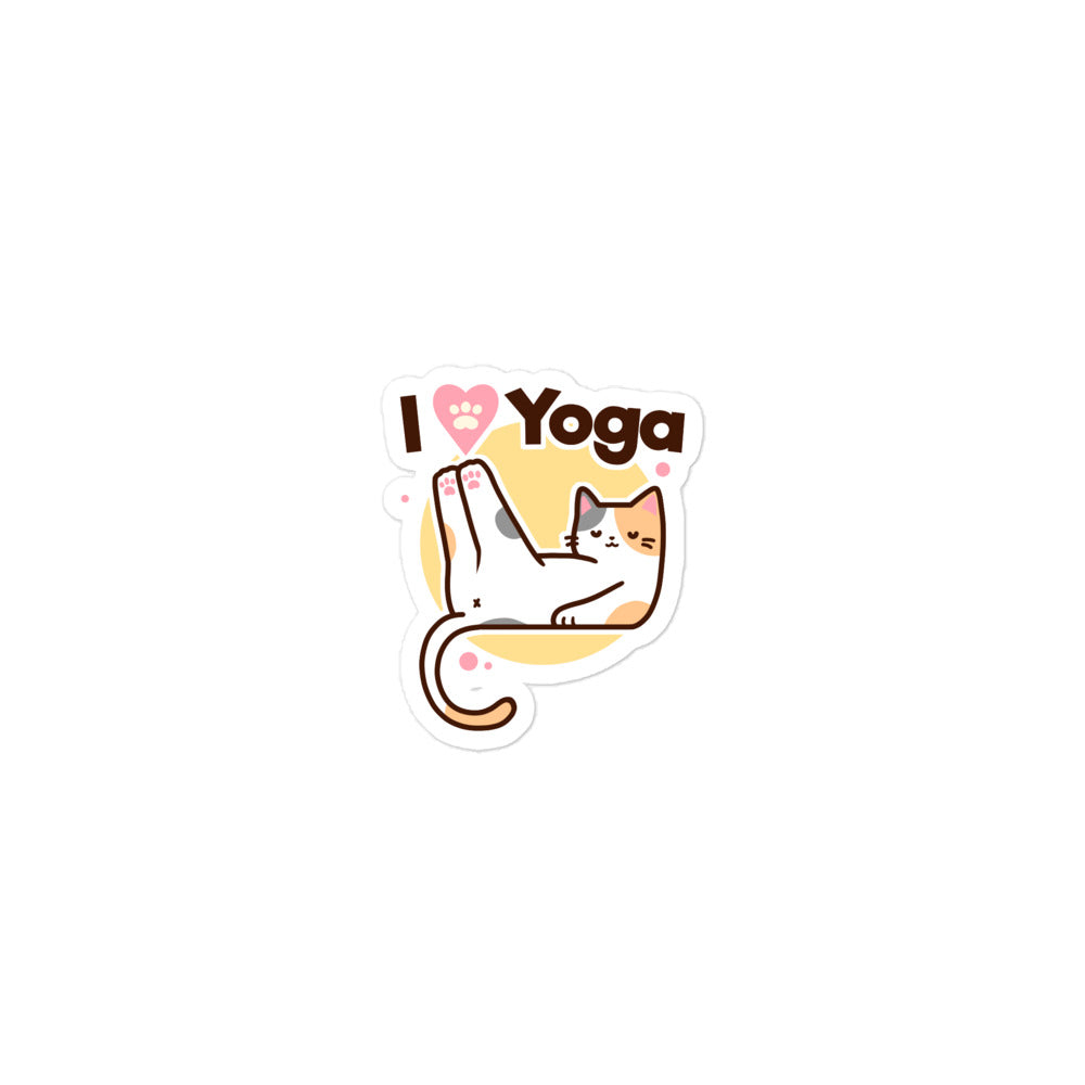 I Love Yoga Sticker