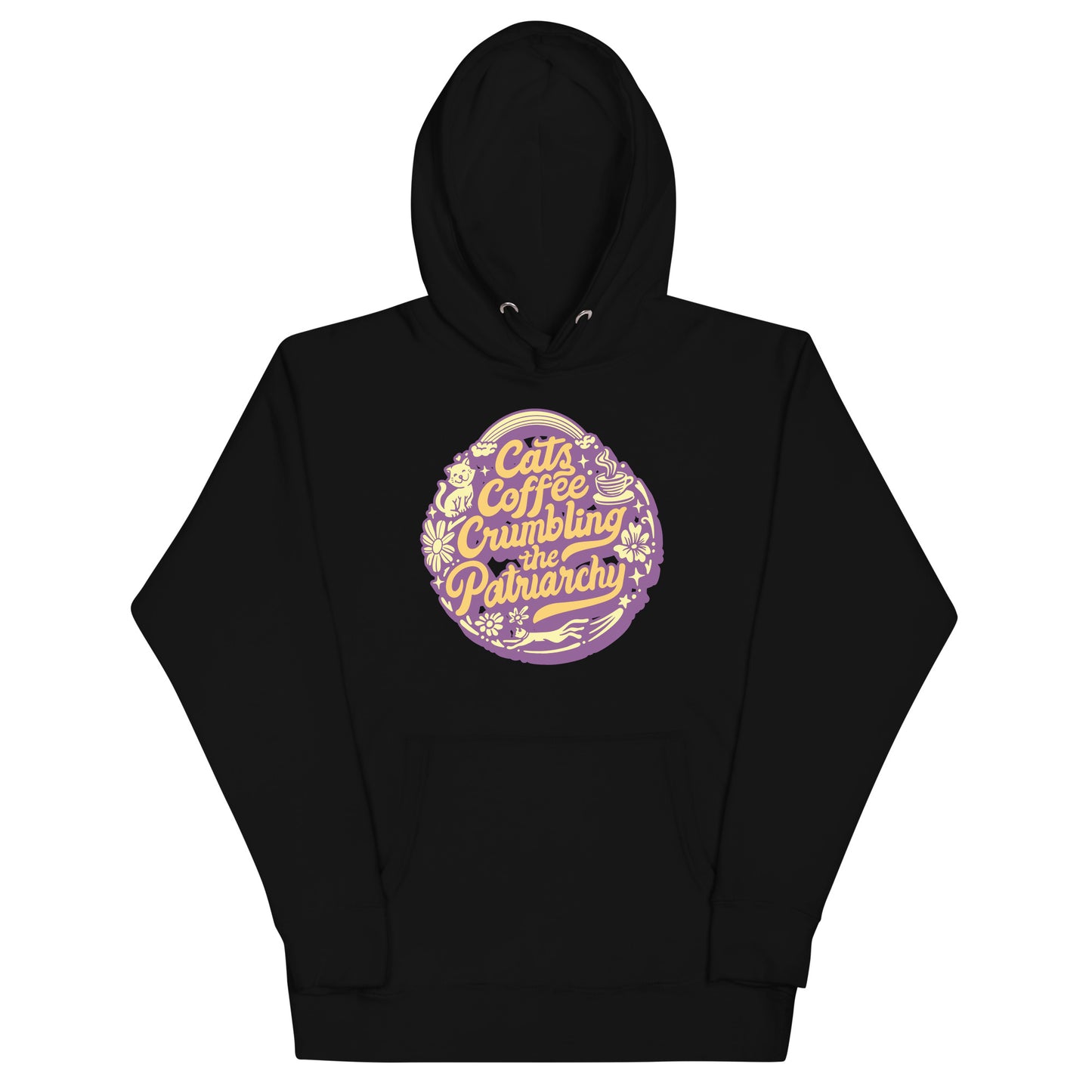 Classic Cats Coffee Crumbling the Patriarchy Hoodie