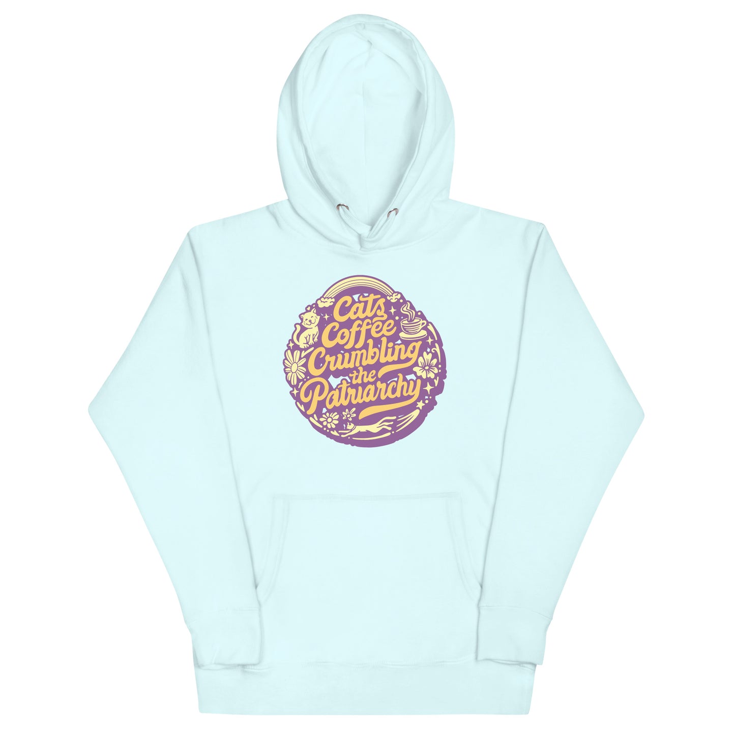 Classic Cats Coffee Crumbling the Patriarchy Hoodie