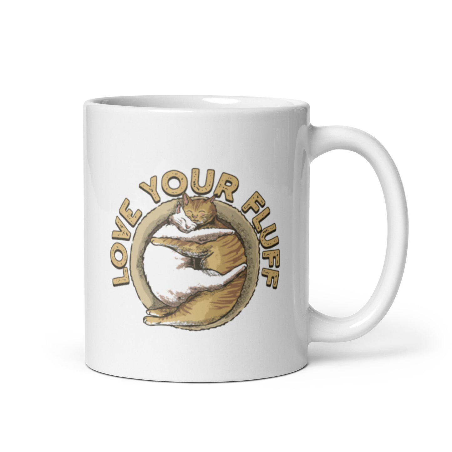 Love Your Fluff | Cat Coffee Mug | Meow More