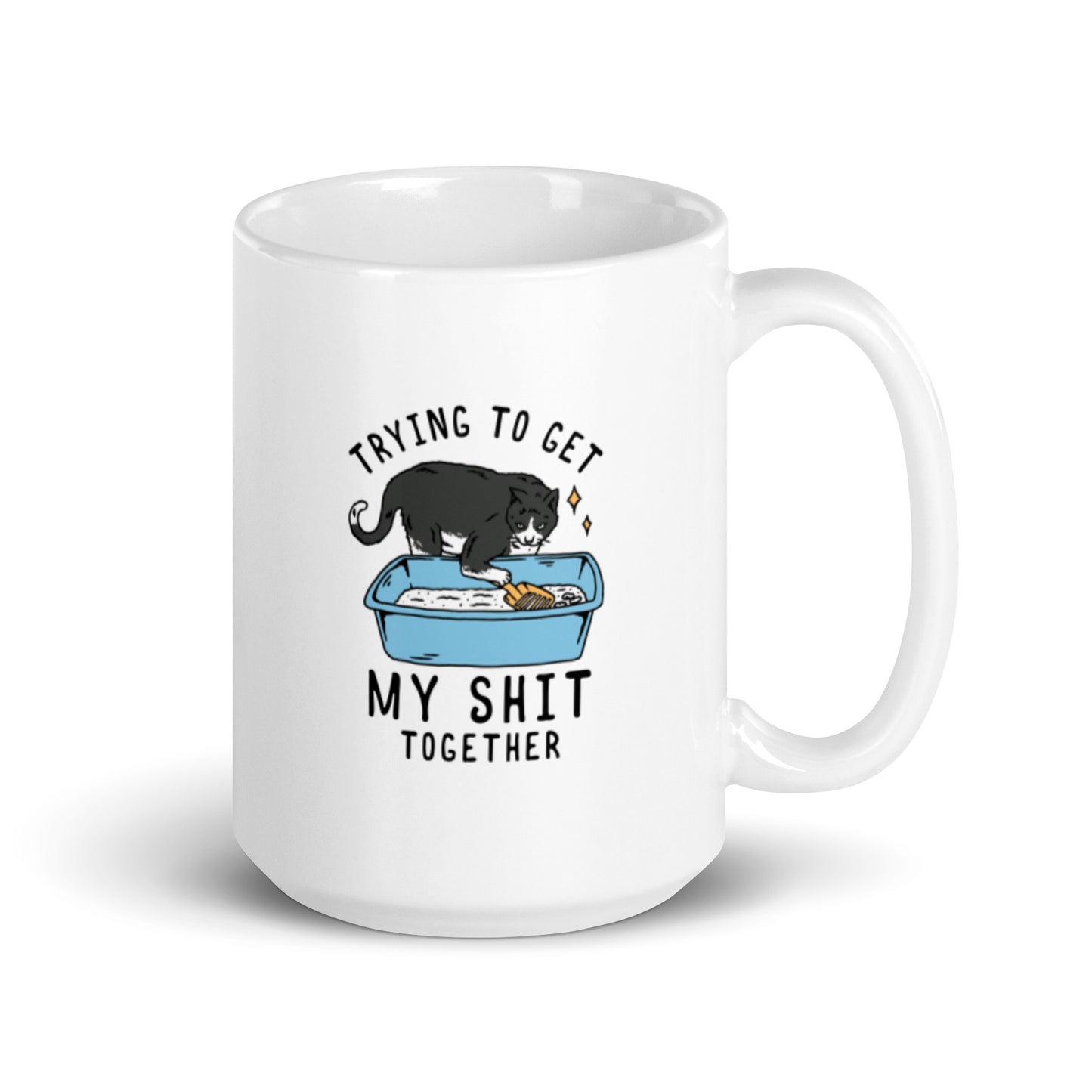 Trying to Get My Shit Together | Cat Coffee Mug